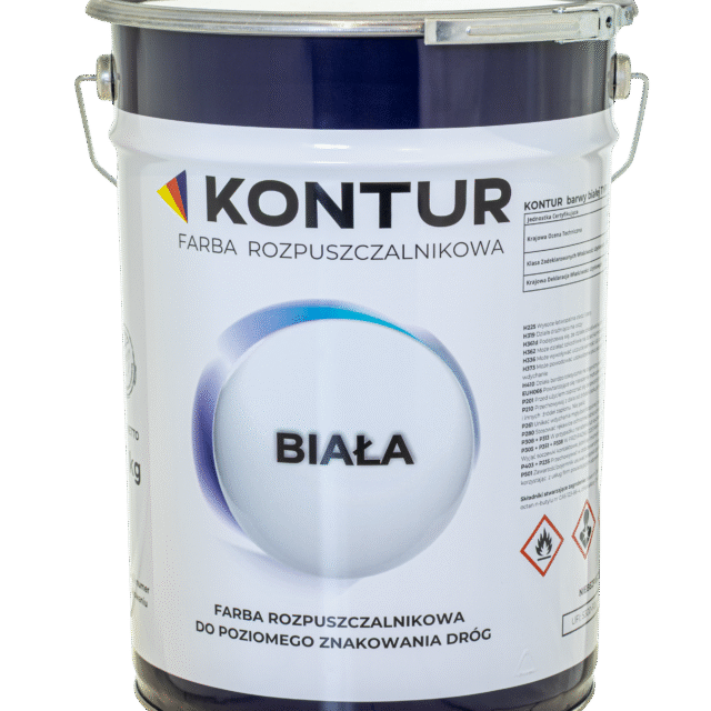 Farba KONTUR w kolorze białym