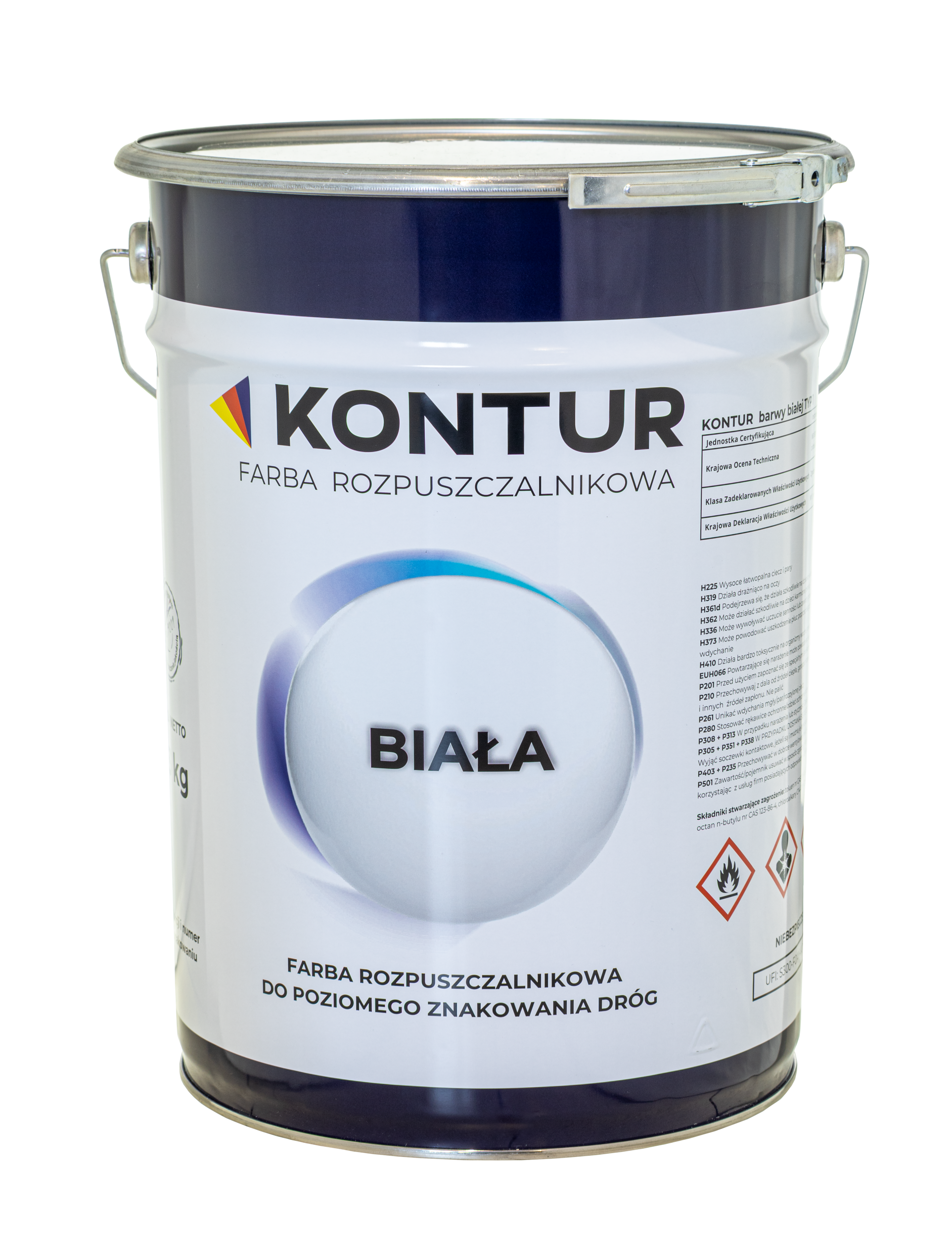 Farba KONTUR w kolorze białym