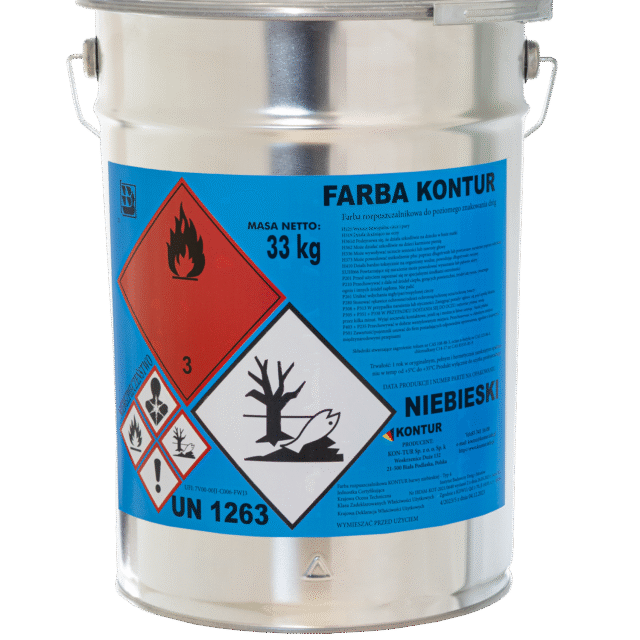 Farba KONTUR w kolorze niebieskim
