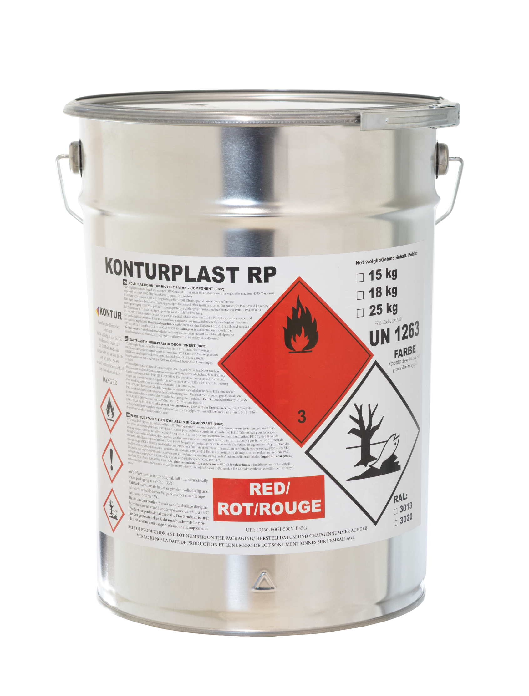 Masa chemoutwardzalna Kaltplastik Konturplast RP Roll