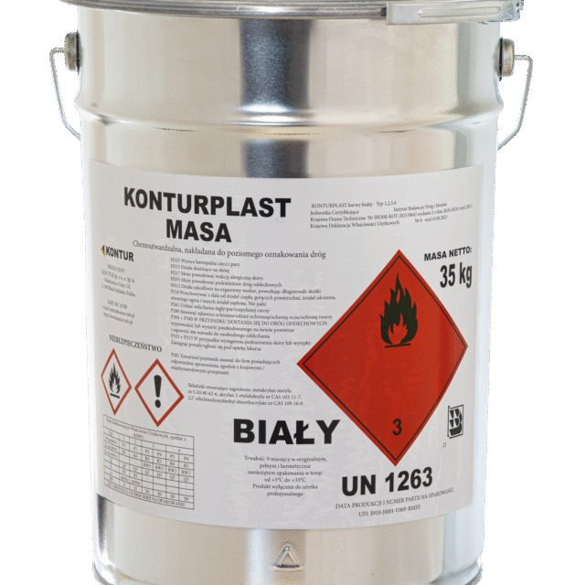 Masa chemoutwradzalna KONTURPLAST biały